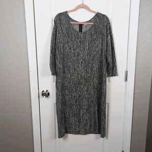 Soft Surroundings | Heathered Gray Knit Shift Dress Size Large